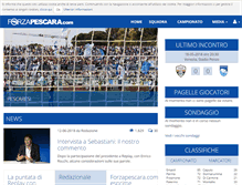 Tablet Screenshot of forzapescara.com